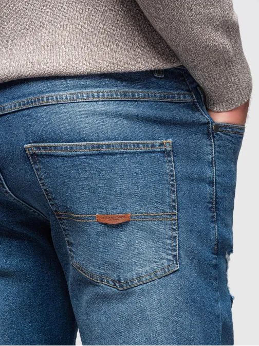 Atraktívne tmavomodré pánske rifle V2 PADP-0255