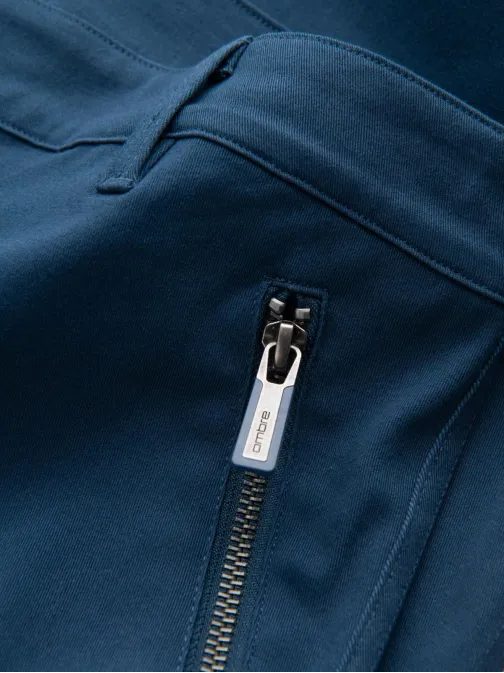 Trendové tmavomodré pánske joggery V1 PACG-0204