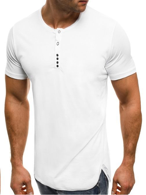 Jednoduché biele tričko OZONEE B/181157