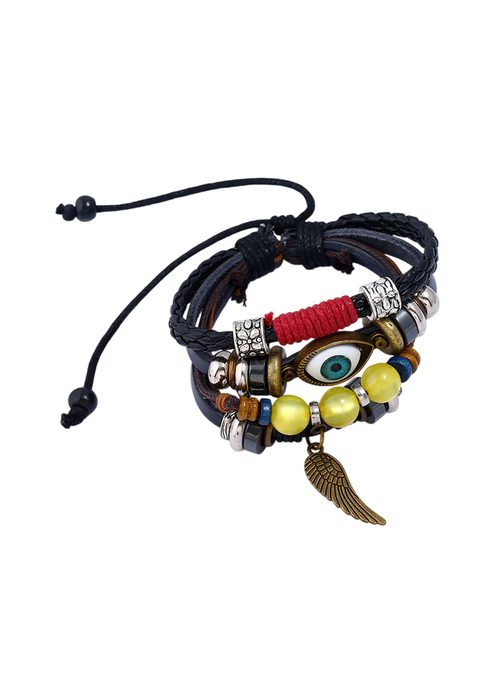 Náramok s farebnými korálkami