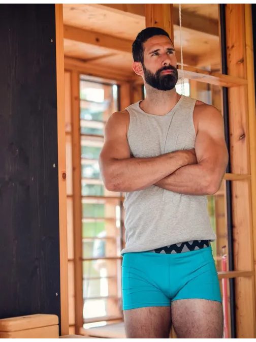Moderné boxerky v tyrkysovej farbe Caleton