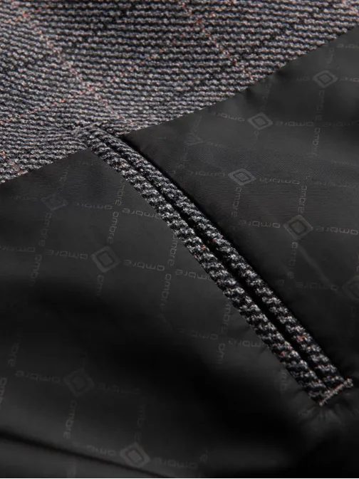 Trendy sako v grafitovom prevedení V1 BLZB-0119