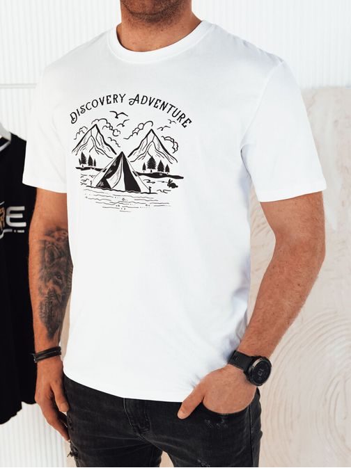 Originálne biele tričko s výrazným nápisom