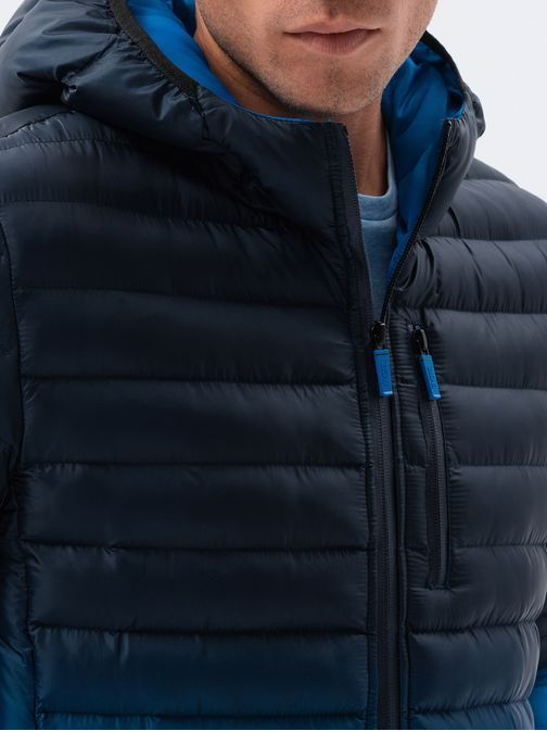 Moderná granátová bunda v štýlovom prevedení C319