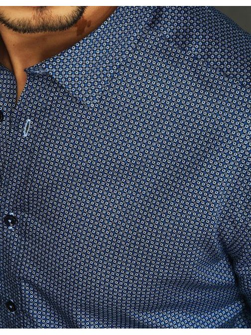 Granátová košeľa s nádherným vzorom