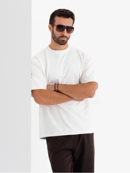 Originálne krémové pánske tričko V2 TSBC-0234