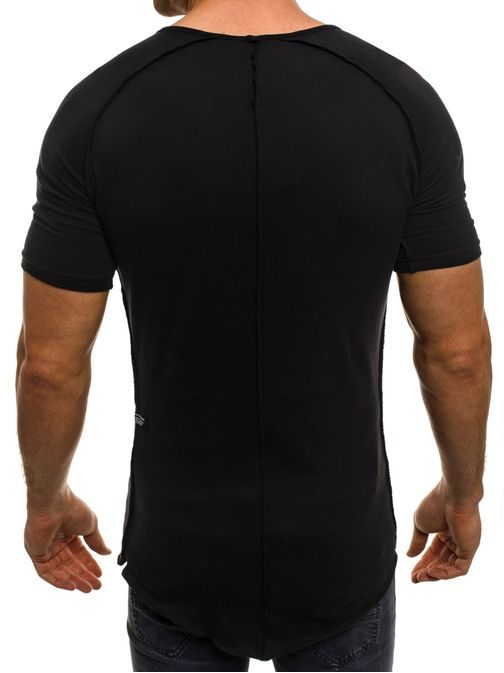 Asymetrické čierne tričko ATHLETIC 1112
