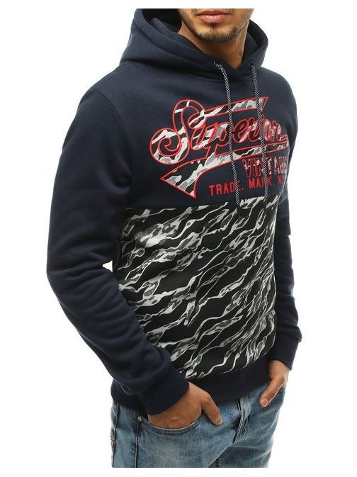 Granátová mikina s originálnou potlačou