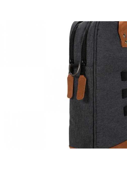 Tmavošedá taška na notebook Cabaia Messenger Londres