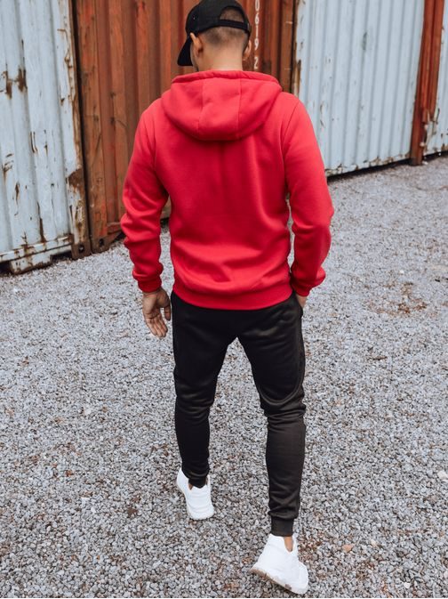 Červeno-čierna pánska tepláková súprava