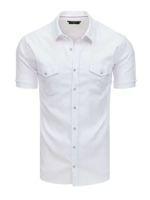 Klasická biela košeľa s vreckami