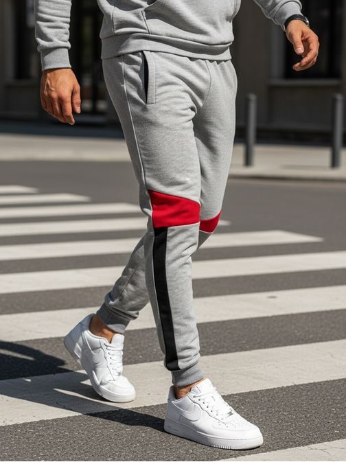 Originálne svetlo šedé tepláky