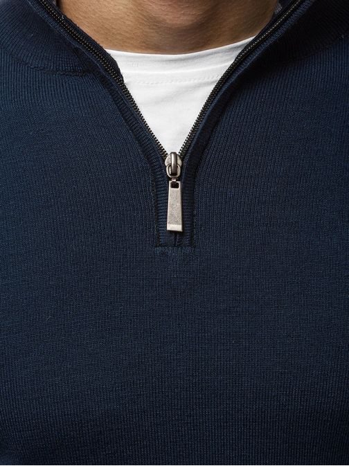 Pánsky granátový sveter so zipsom HR/1878