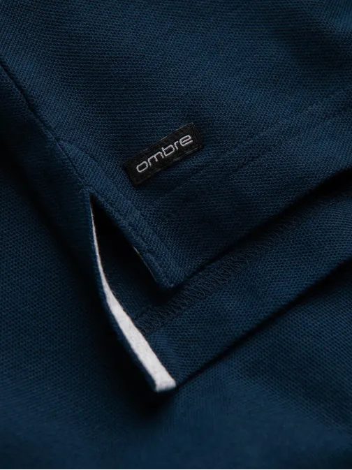 Pohodlná trendy granátová polokošeľa V4 TSCT-0156