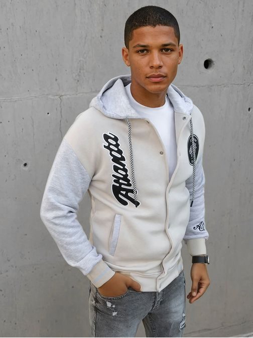 Originálna kamelová baseball mikina s kapucňou