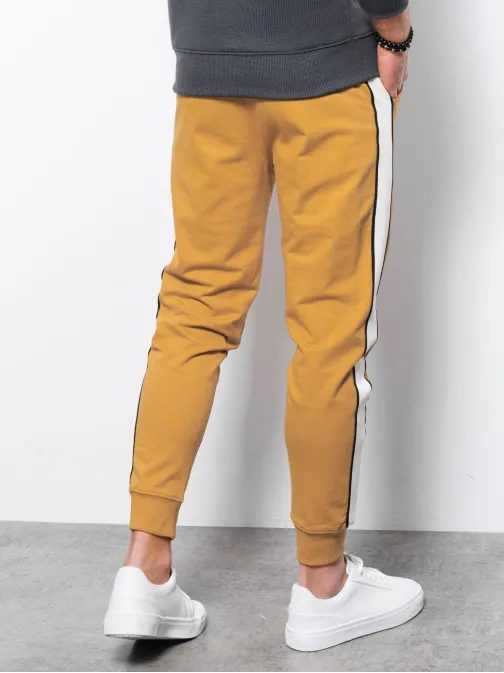 Horčicové tepláky s pásom P951