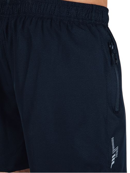 Granátové plavky so vzorom a s vreckami na zips