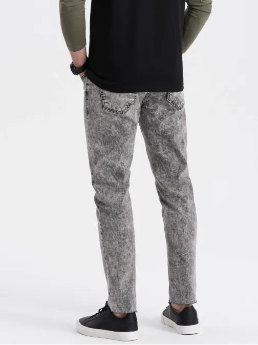 Pánske šedé trendy rifle V1 PADP-0146