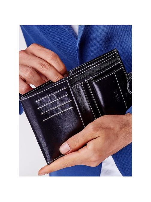 BUFFALO pánska čierna peňaženka s prackou