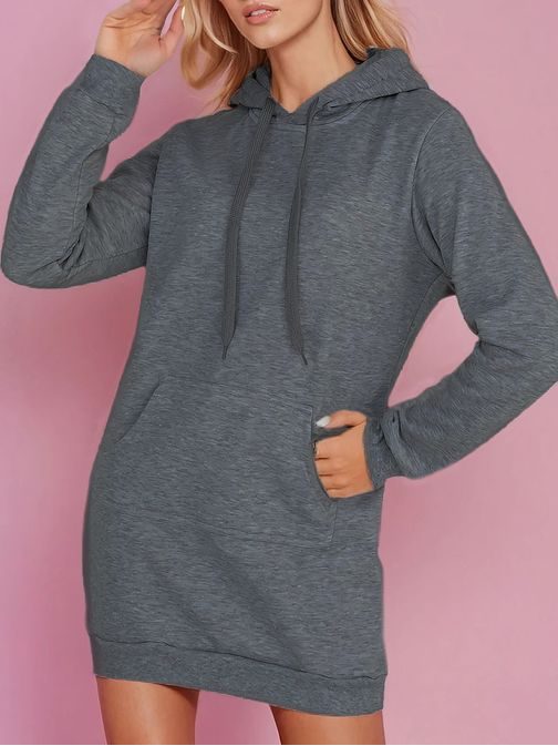 Dámske grafitové mikinové šaty Timmy