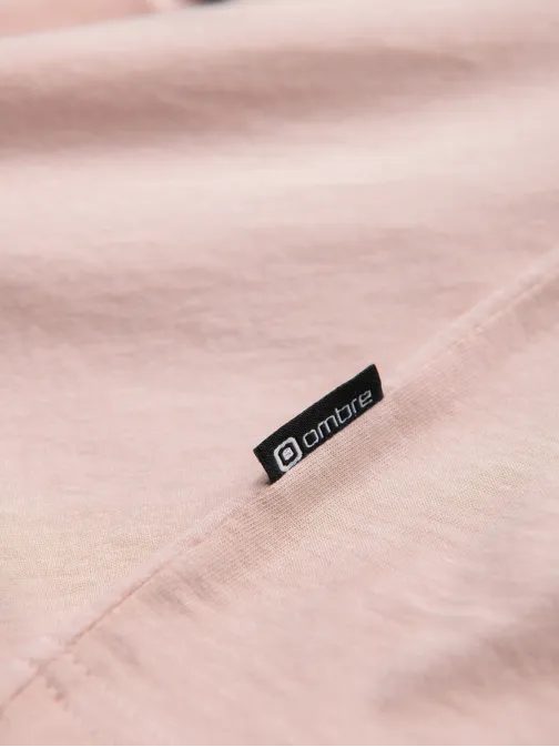 Trendy ružové tričko s nápisom V2 TSPT-0128