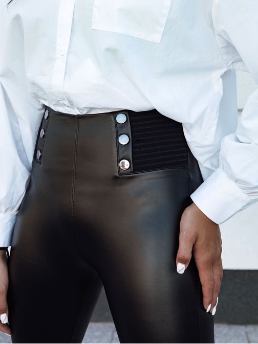 Dámske čierne voskované nohavice Tarmz