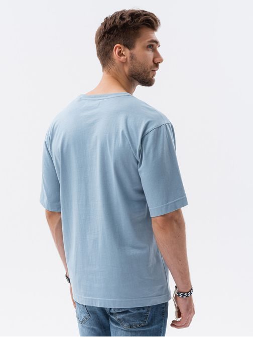 Modré moderné oversize tričko S1628