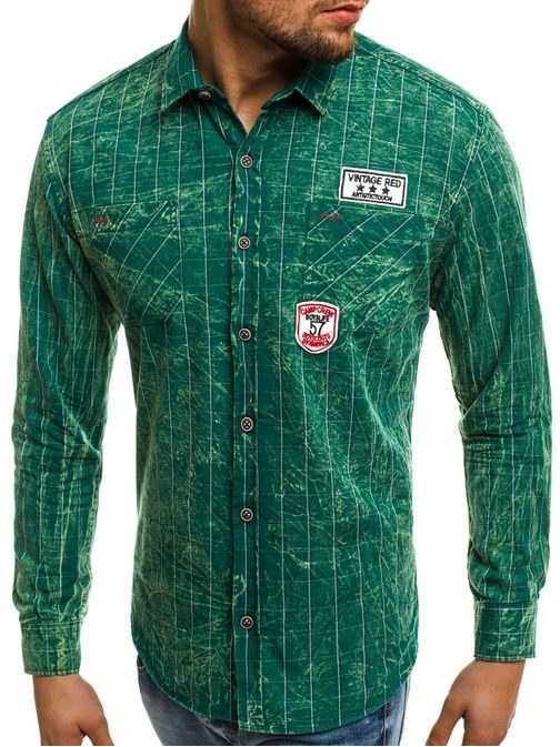 Zaujímavá košeľa zelenej farby NORTHIST 2505
