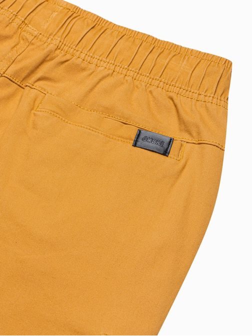 Horčicové jogger nohavice P1026