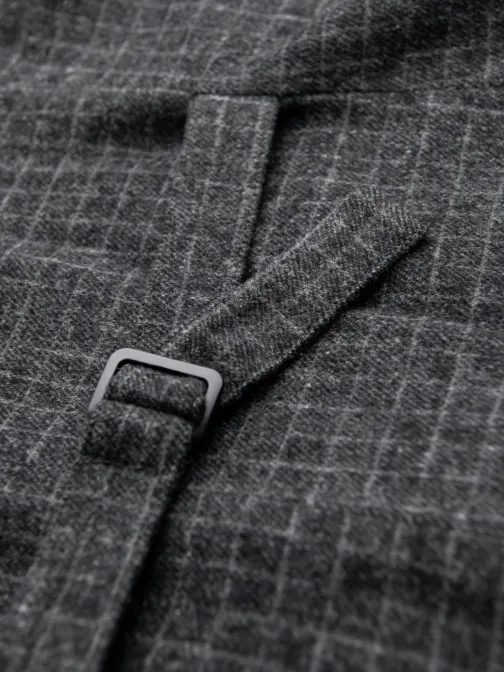 Elegantná čierna jedinečná vesta V3 BLZV-0110