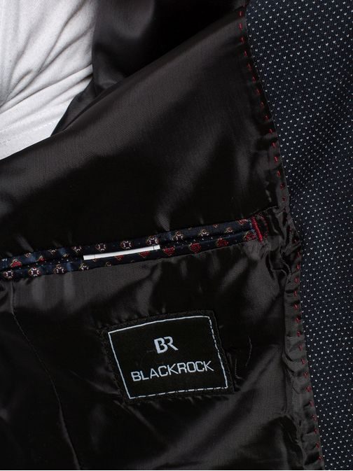 Dizajnové tmavo-granátové sako s jemným vzorom BLACK ROCK 03/17