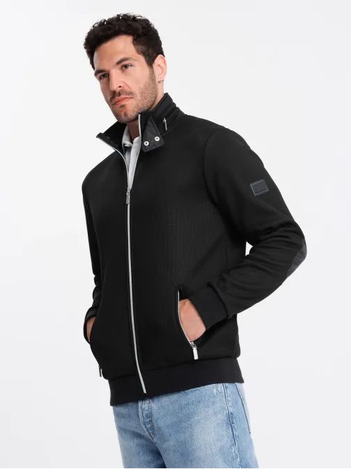 Trendy čierna bomber bunda V1 JANP-0154