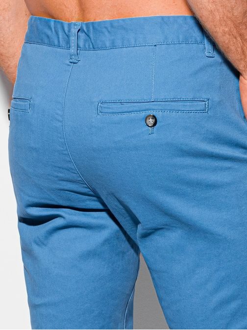 Elegantné chinos nohavice v modrom prevedení P1089