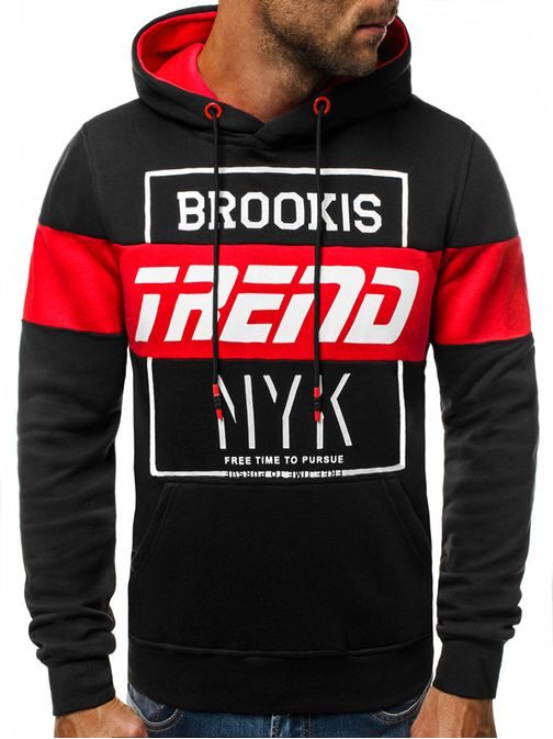 Čierna mikina "BROOKS TREND" JS/DD297