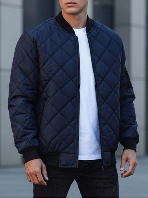 Granátová bomber prešívaná bunda