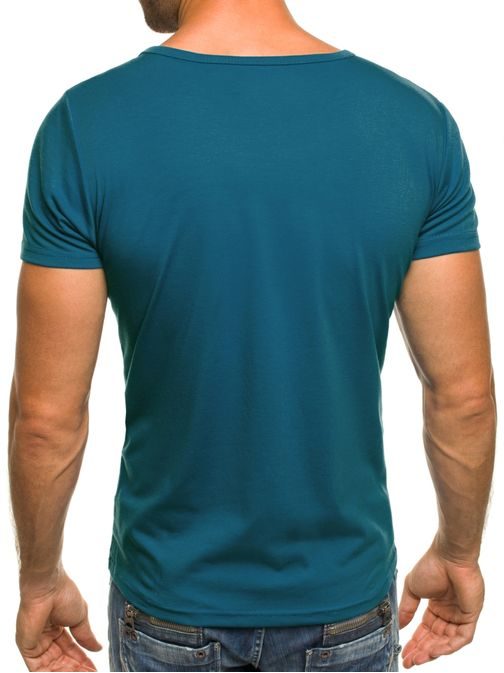Jedinečné tričko J. STYLE 712007 v indigo farbe