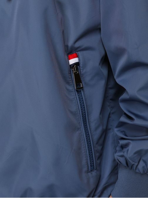 Obojstranná ľahká modrá bunda