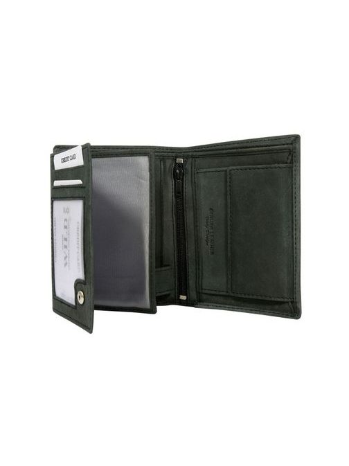 Prepletaná pánska peňaženka čiernej farby WILD