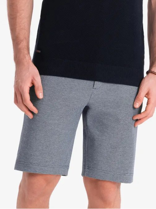 Tmavo modré chinos kraťasy  V1 SRCS-0127