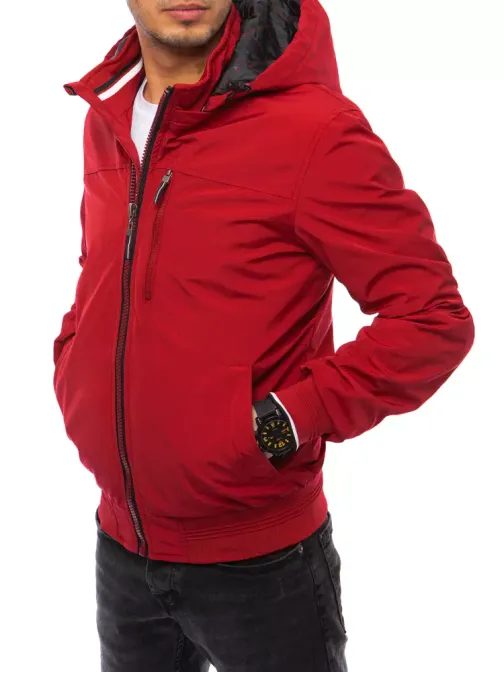 Trendová prechodná červená bunda