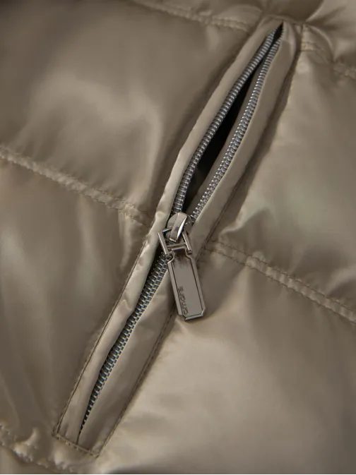 Atraktívna šedá bomber bunda V5 JALP-0218