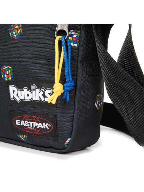 Čierna taška cez plece s rubikovou kockou EASTPAK