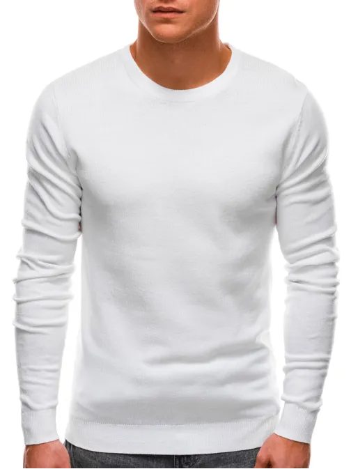 Biely jednoduchý sveter V5 SWBS-0100