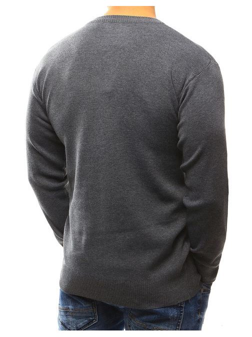 Jednoduchý antracitový sveter