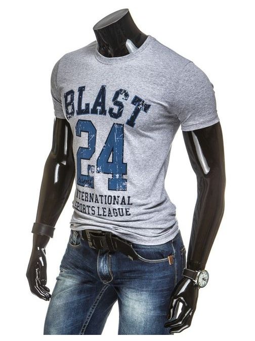 Sivé pánske tričko BLAST 24
