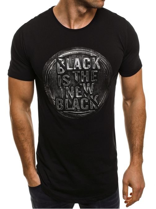 3D čierne tričko BREEZY 282