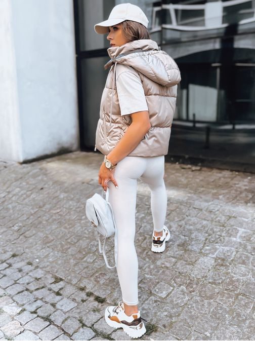 Dámska športová kamelová prešívaná vesta Oshe