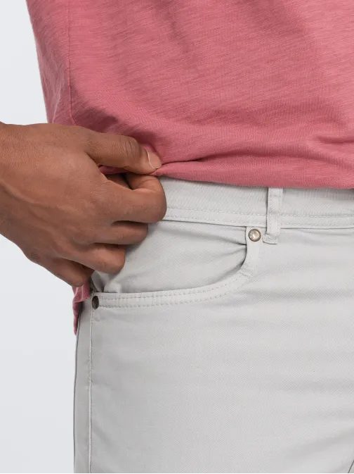 Jedinečné šedé pánske nohavice V2 PACP-0151