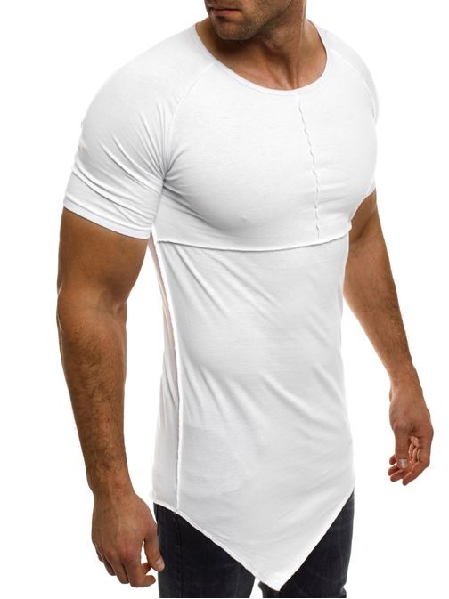 ATHLETIC 1112 asymetrické biele tričko