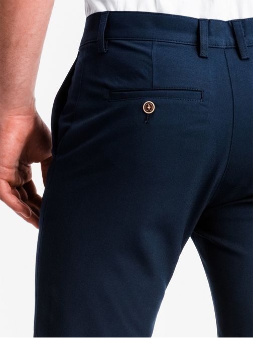 Elegantné chinos kraťasy granátové w230